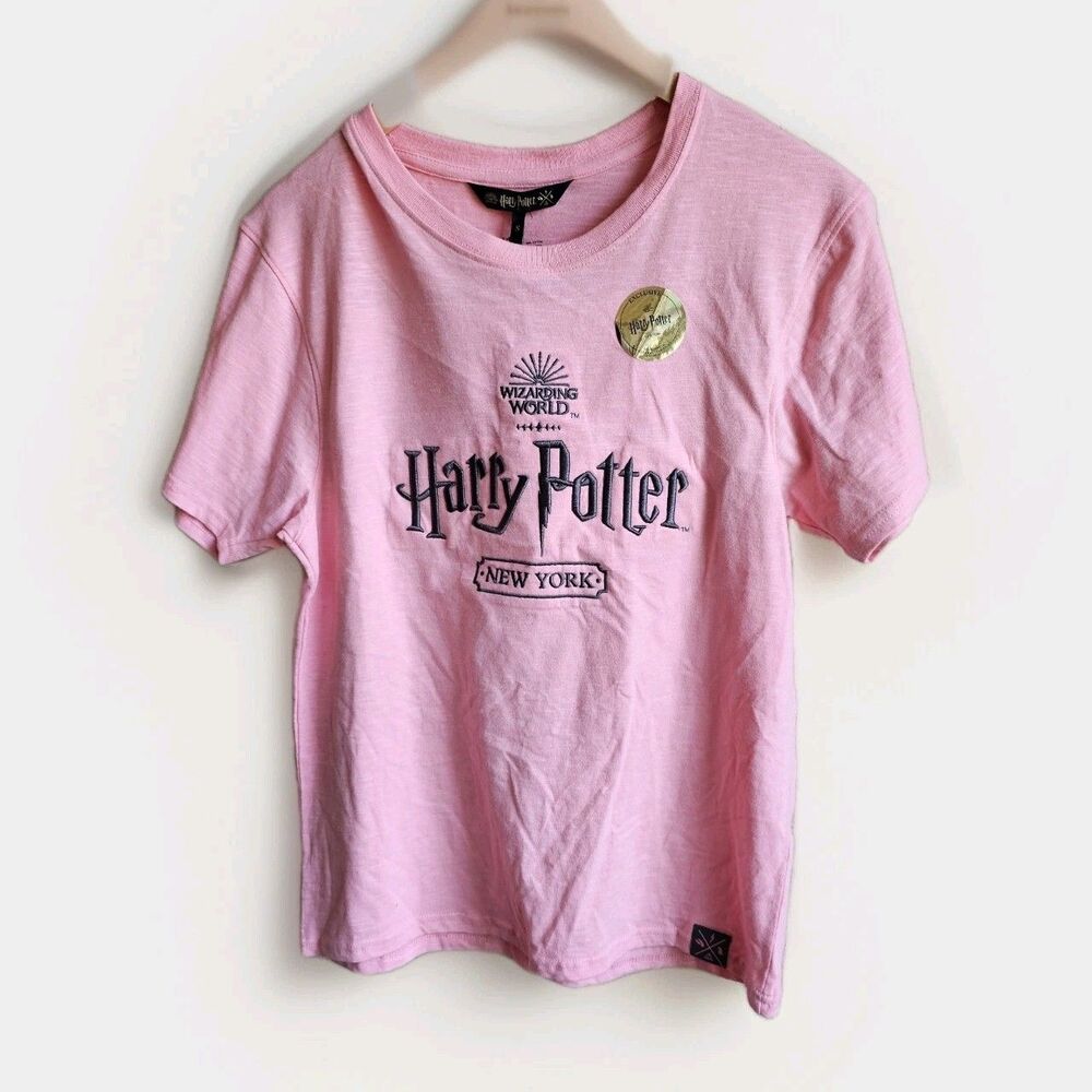 NWT Harry Potter New York Wizarding World Authentic Tshirt Womens Small S Pink